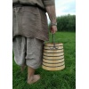 Wooden bucket with iron rings 