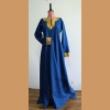 Hand stitched blue woolen Early Medieval/ Viking Dress